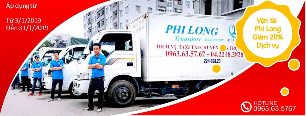 Xe tải chở hàng thuê tại phố Nam Tràng