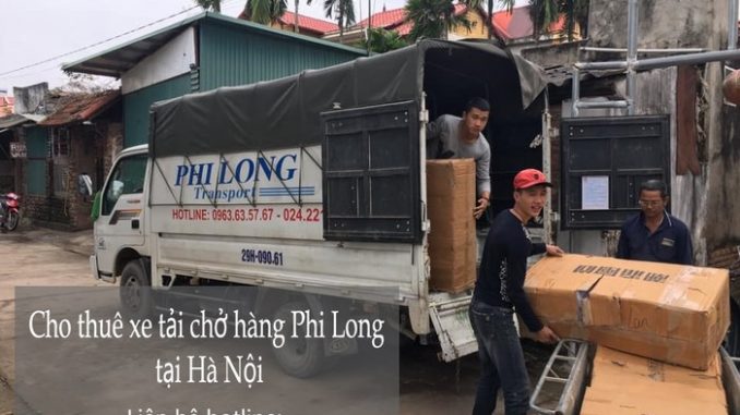 Xe tải chở hàng thuê tại phố Cao Thắng