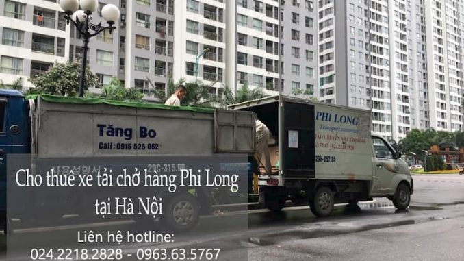 Xe tải chở hàng thuê Phi Long tại phố Cầu Bây