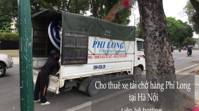 Xe tải chở hàng thuê Phi Long tại phố Lê Văn Hiến
