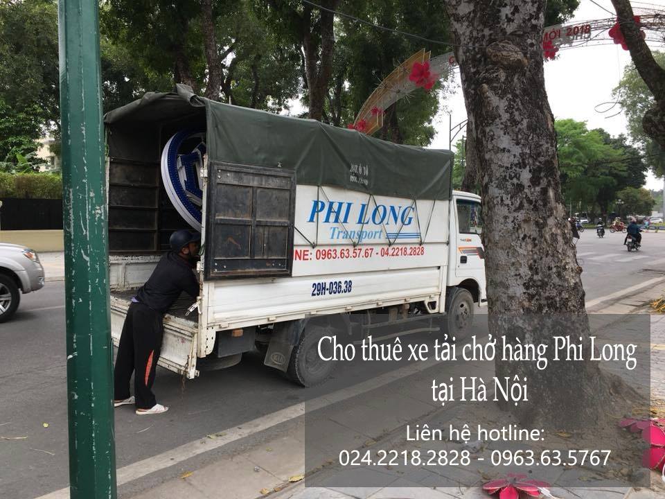 Xe tải chở hàng thuê Phi Long tại phố Lê Văn Hiến