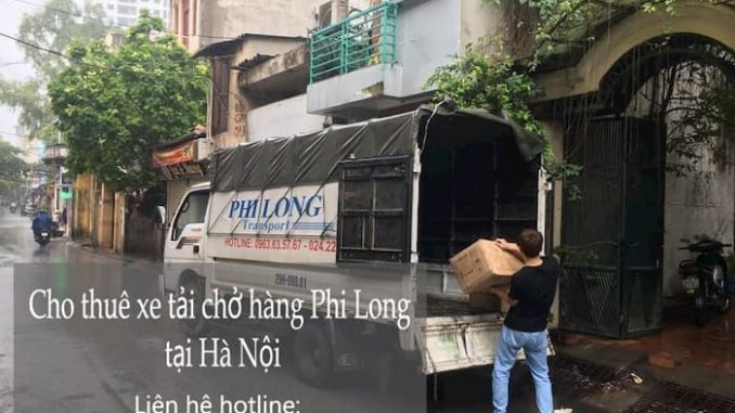 Xe tải chở hàng thuê tại phố Trần Nguyên Đán