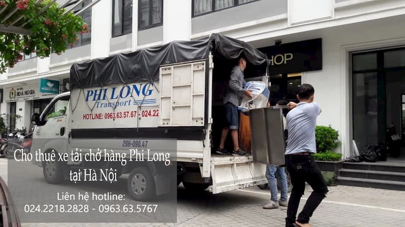 Xe tải chở hàng thuê Phi Long tại xã Phùng Xá