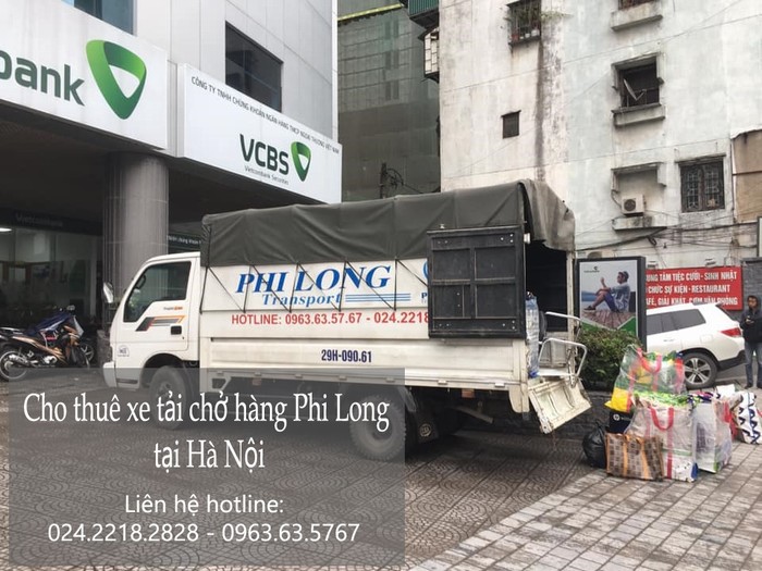 Xe tải chở hàng thuê Phi Long tại xã Song Phượng