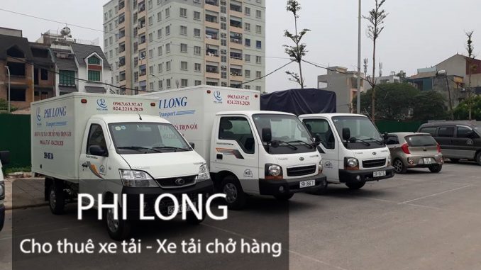 Xe tải chở hàng thuê Phi Long tại đường Vũ Lăng
