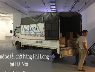 Xe tải chở hàng Phi Long tại đường Việt Hưng